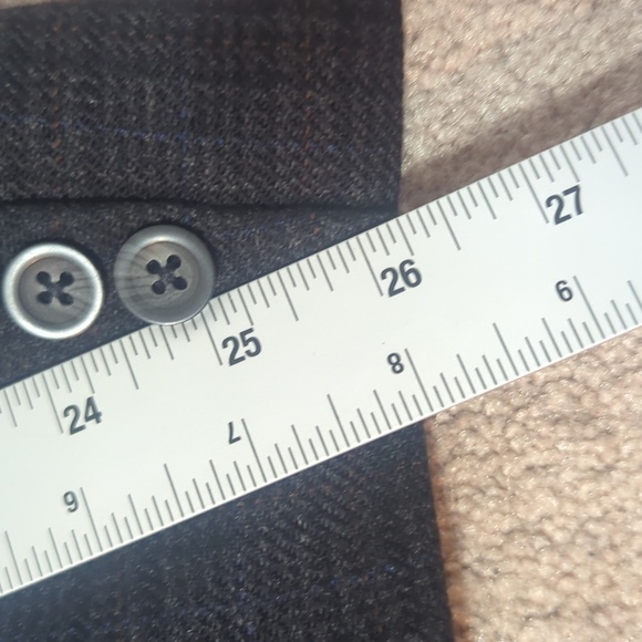 Oscar de la Renta Jacket Black Check 38S Wool Sports Coat Blazer - Picture 15 of 15